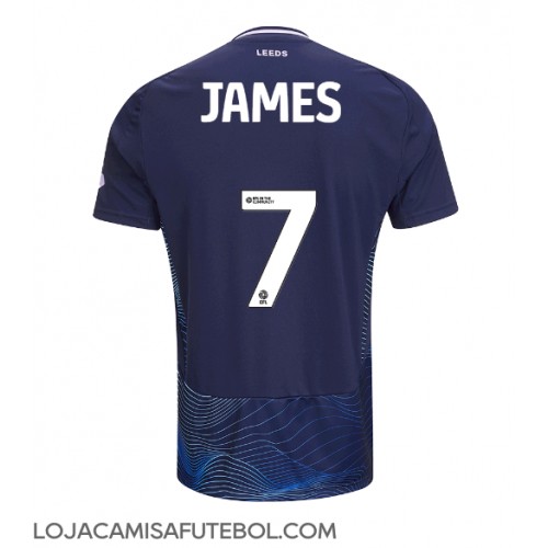 Camisa de Futebol Leeds United Daniel James #7 Equipamento Alternativo 2024-25 Manga Curta